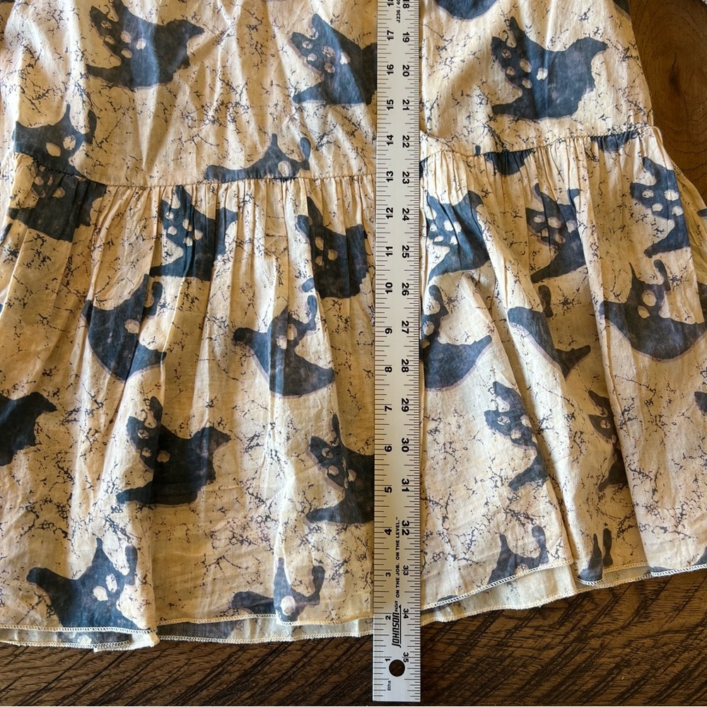 A Rare Bird Distressed Birdie Tunic Top Shirt Dress One Size Whimsy Boho Artsy - Picture 11 of 13